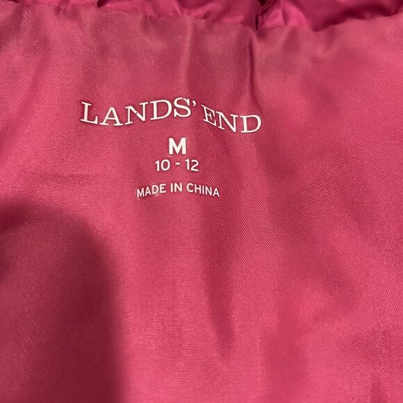 Lands' End Fuchsia Down Vest – Size M 💖🧥 - Picture 3 of 5